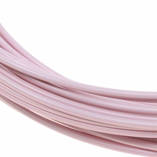 Article Fil aluminium Ø2mm rose pastel 100g 12m