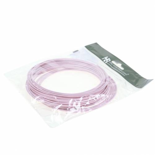 Floristik24 Fil aluminium Ø2mm rose pastel 100g 12m