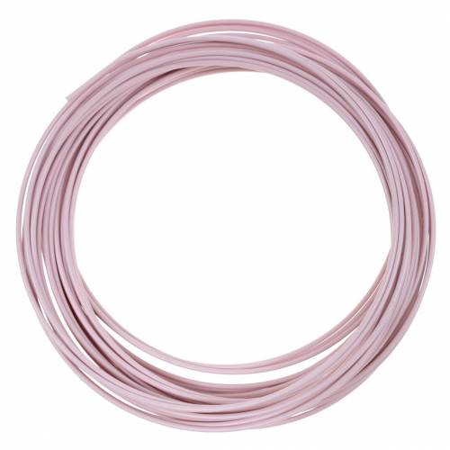 Fil aluminium Ø2mm rose pastel 100g 12m