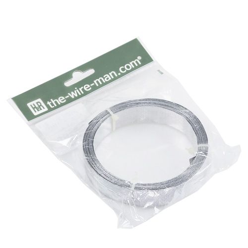 Article Ruban aluminium fil plat argent mat 20mm 5m