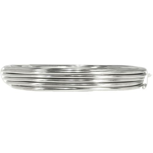 Article Fil d'aluminium fil artisanal argenté brillant fil décoratif Ø5mm 1kg
