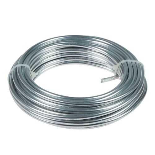 Floristik24 Fil d&#39;aluminium fil d&#39;aluminium 5mm fil de bijoux argent 500g