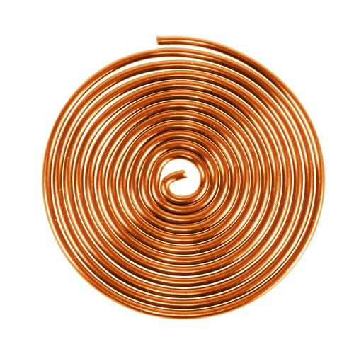 Floristik24 Ver en fil d'aluminium Ver en métal Orange 2mm 120cm 2pcs