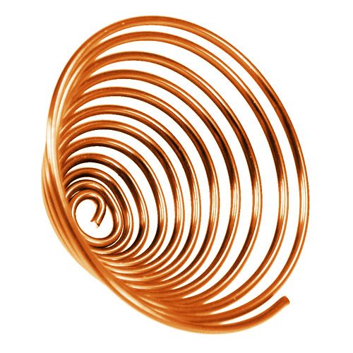 Floristik24 Ver en fil d'aluminium Ver en métal Orange 2mm 120cm 2pcs
