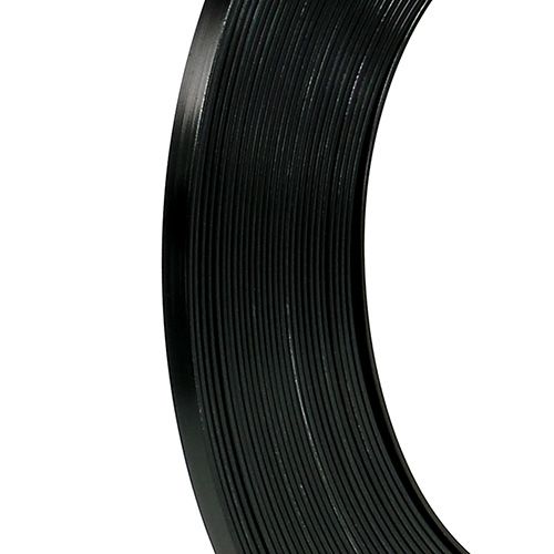 Floristik24 Fil plat aluminium noir 5mm 10m