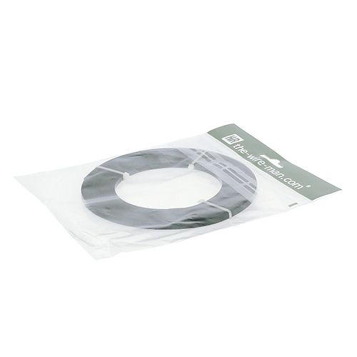 Article Fil plat aluminium noir 5mm 10m