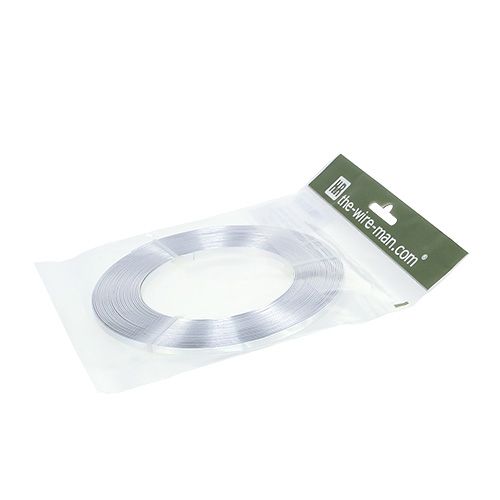 Article Fil Plat Aluminium Argent 5mm x1mm 10m
