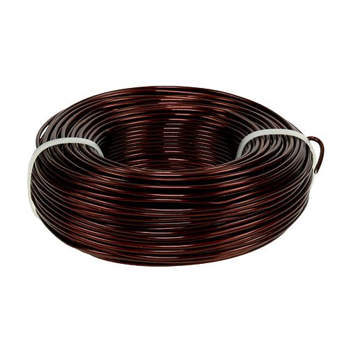 Article Fil aluminium Ø2mm 500g 60m marron