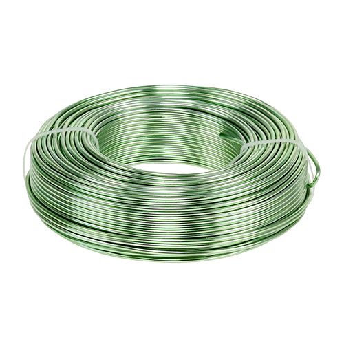 Article Fil en aluminium Ø 2 mm 500 g 60 m vert menthe
