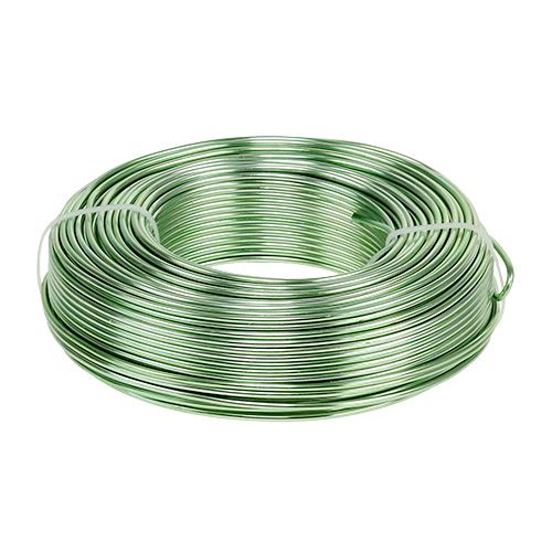 Floristik24 Fil en aluminium Ø 2 mm 500 g 60 m vert menthe