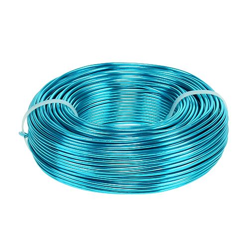 Fil aluminium Ø2mm 500g 60m turquoise