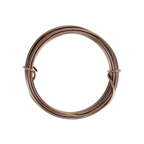 Floristik24 Fil aluminium 2mm marron 3m