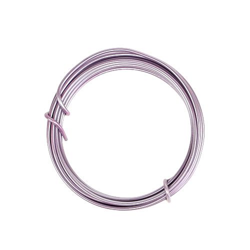 Floristik24 Fil d&#39;aluminium 2mm violet clair 3m