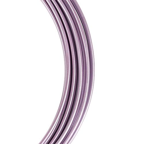 Article Fil d'aluminium 2mm violet clair 3m
