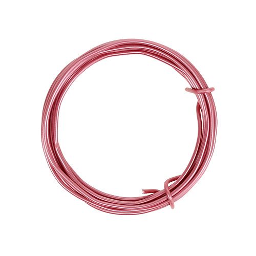 Article Fil aluminium 2mm rose 3m