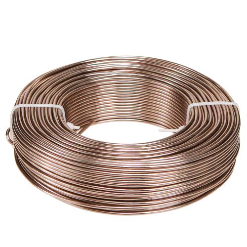 Fil d'aluminium Ø2mm fil d'aluminium fil artisanal marron clair 500g 60m