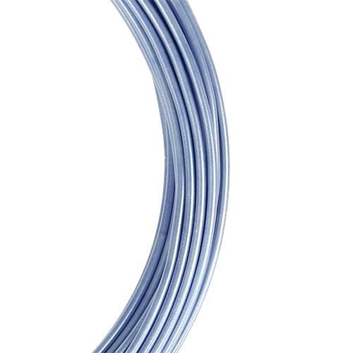 Floristik24 Fil aluminium bleu pastel Ø2mm 12m