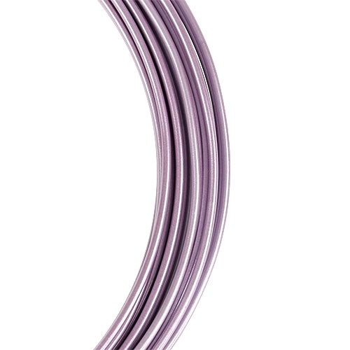 Article Fil aluminium violet pastel Ø2mm 12m