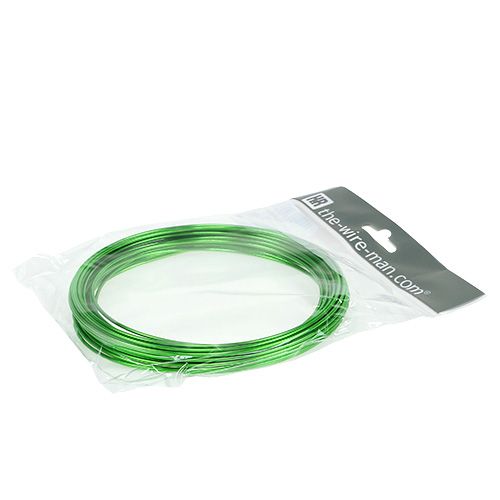 Article Fil d'aluminium 2mm 100g vert pomme