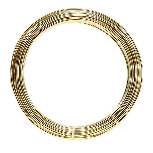 Article Fil d&#39;aluminium 2mm 100g doré
