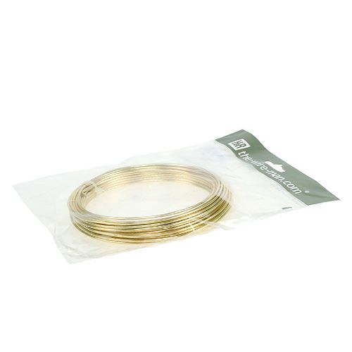 Article Fil d&#39;aluminium 2mm 100g doré