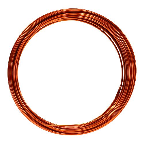 Floristik24 Fil d&#39;aluminium 2mm 100g orange