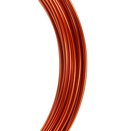 Article Fil d'aluminium 2mm 100g orange