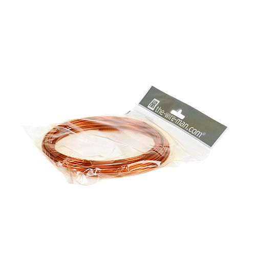 Article Fil d'aluminium 2mm 100g orange
