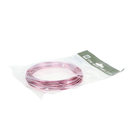 Article Fil d'aluminium 2mm 100g rose