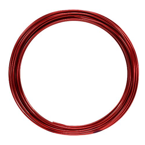 Floristik24 Fil d&#39;aluminium 2mm 100g rouge