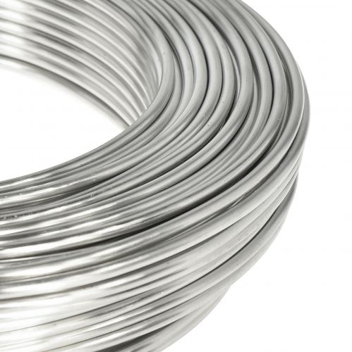Article Fil d'aluminium fil décoratif fil artisanal argent Ø3mm 1kg