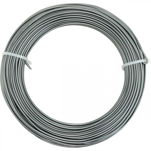 Article Fil aluminium Ø2mm fil déco anthracite rond 480g