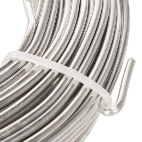 Fil d'aluminium argenté, 3 mm, fil pour loisirs créatifs, 1 kg | Floristik24.be