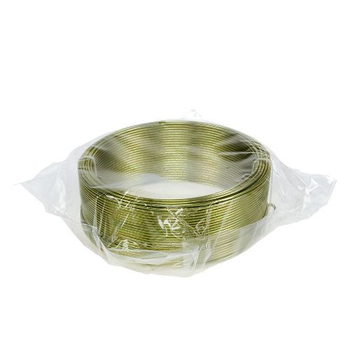 Article Fil aluminium Ø2mm vert olive 500g (60m)