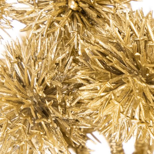 Branche de fruits artificielle ambrée, décoration dorée, lot de 6 (26 cm) | Floristik24.be