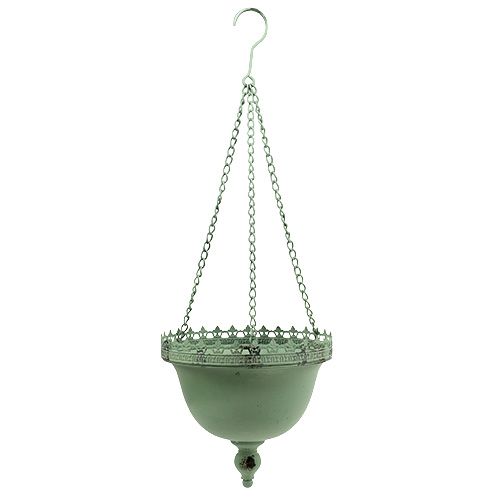 Floristik24 Panier suspendu suspendu vert Ø23cm H21cm