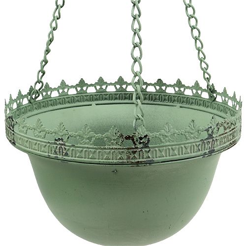 Floristik24 Panier suspendu suspendu vert Ø23cm H21cm
