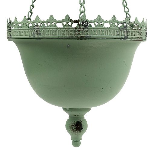 Floristik24 Panier suspendu suspendu vert Ø23cm H21cm
