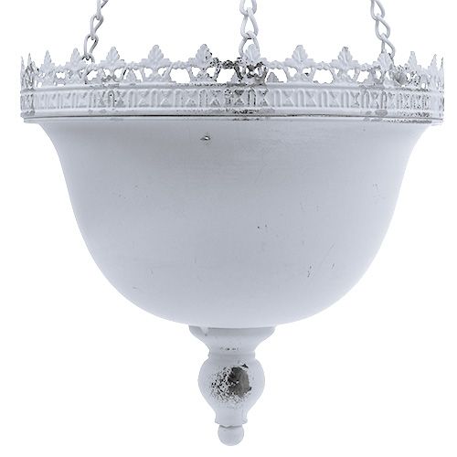 Floristik24 Lampe suspension blanche Ø23cm H21cm