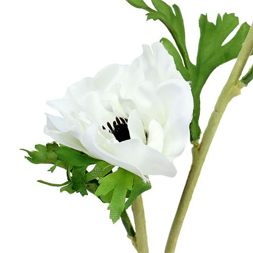 Floristik24 Anémone artificielle blanche 6pcs
