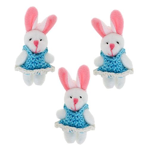 Suspension lapin 5,5 cm bleu 9 p.