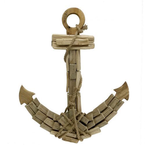 Ancre décorative en bois H52cm
