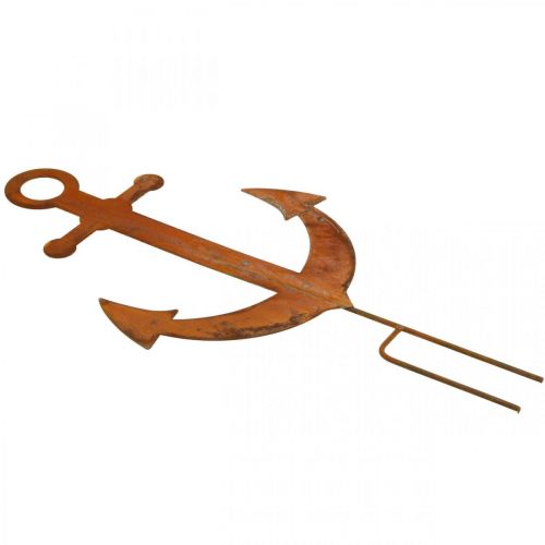 Floristik24 Ancre à brancher, déco jardin maritime, cheville métal patiné H48cm