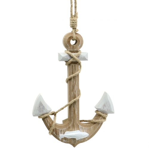 Floristik24 Ancre en bois naturel 20cm x 14cm
