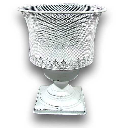 Floristik24 Grille Coupe Ø18cm H24cm Blanc