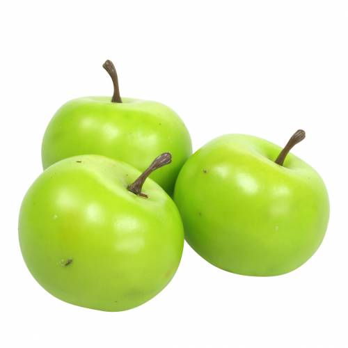 Floristik24 Mini pomme artificielle vert Ø4cm 24 pcs