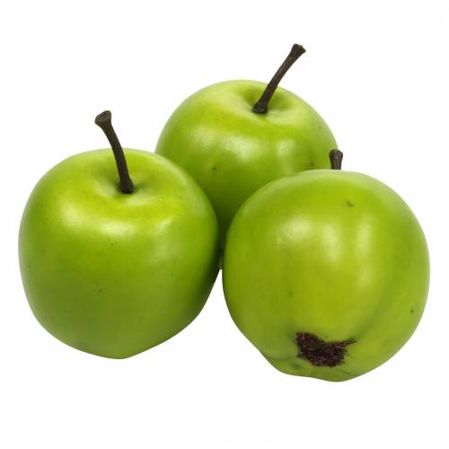 Fruit décoratif mini pomme vert artificiel 4.5cm 24pcs