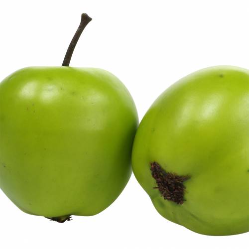 Fruit décoratif mini pomme vert artificiel 4.5cm 24pcs