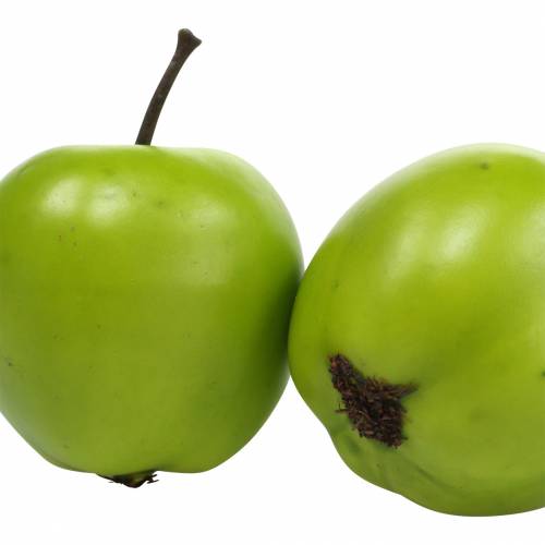 Article Fruit décoratif mini pomme artificielle vert 4,5cm 24 pcs