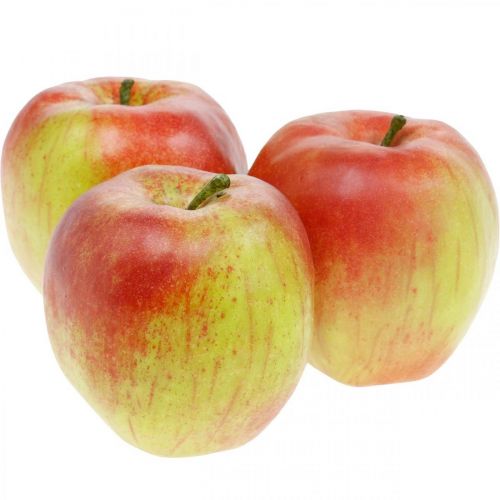 Floristik24 Pomme artificielle, fruit décoratif Ø8cm 4pcs